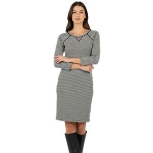 Philosophy Gray Striped Knit Sheath Dress Size L